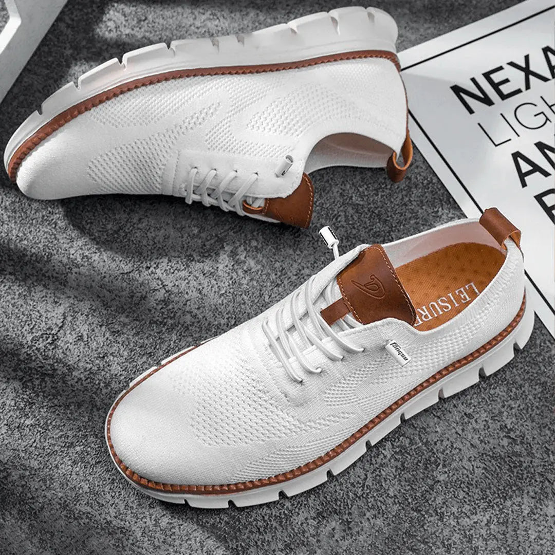 Knit Lace-Up Sneakers for Men
