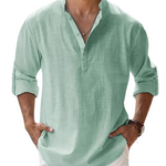 Long-Sleeved Collared Shirt for Men