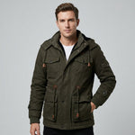 Hooded Cargo Jacket for Men