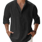 Long-Sleeved Collared Shirt for Men