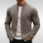 Button-Up Knit Cardigan for Men