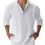 Long-Sleeved Collared Shirt for Men