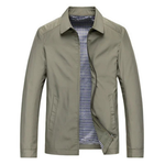 Collared Zip-Up Harrington Jacket for Men