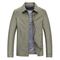 Collared Zip-Up Harrington Jacket for Men