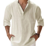 Long-Sleeved Collared Shirt for Men