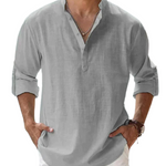 Long-Sleeved Collared Shirt for Men