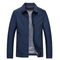 Collared Zip-Up Harrington Jacket for Men
