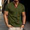 Short Sleeve Polo Shirt with Chest Pocket for Men