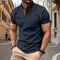 Short Sleeve Polo Shirt with Chest Pocket for Men