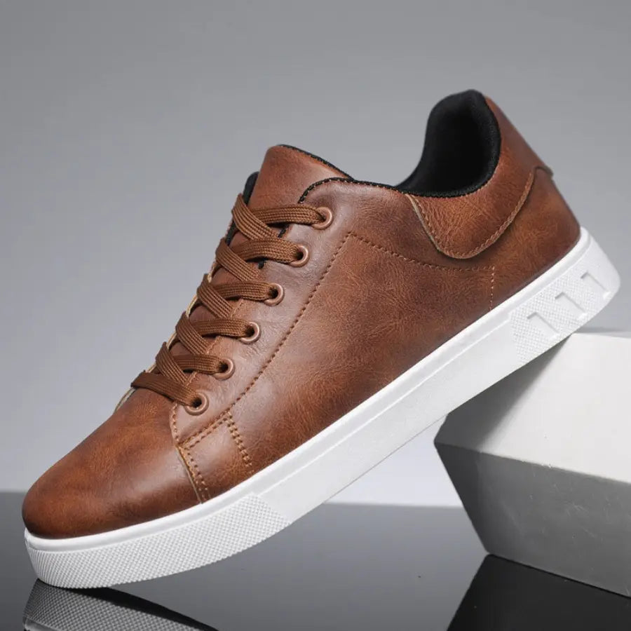 Lace-Up Low-Top Canvas Trainers for Men
