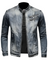 Zip-Up Denim Jacket for Men