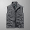 Multi Pocket Zip-Up Utility Vest for Men