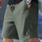 Ribbed Knit Relaxed Fit Shorts for Men