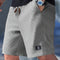Ribbed Knit Relaxed Fit Shorts for Men
