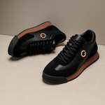 Suede Lace-Up Trainer Shoes for Men