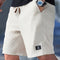 Ribbed Knit Relaxed Fit Shorts for Men
