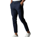 Straight Leg Stretch Chino Trousers for Men