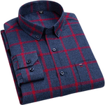 Button-Down Checked Shirt for Men