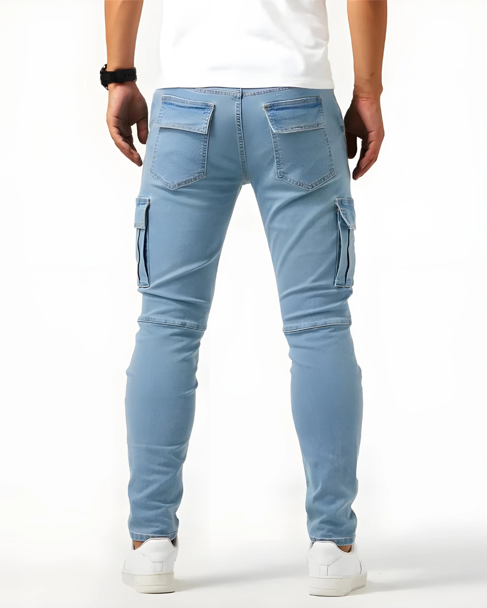 Slim Fit Cargo Trousers for Men
