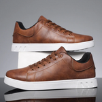 Lace-Up Leather Trainers for Men