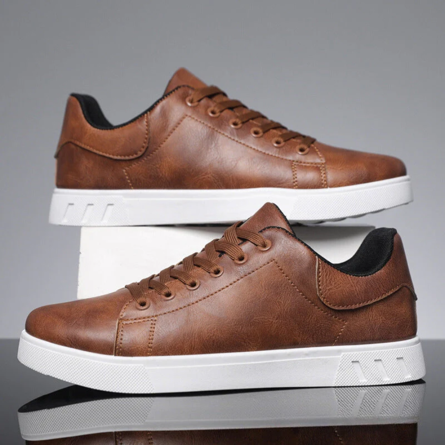 Lace-Up Leather Trainers for Men