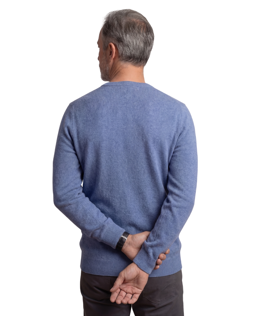 Crew Neck Cashmere Jumper for Men