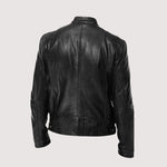 Zip-Up Leather Jacket for Men
