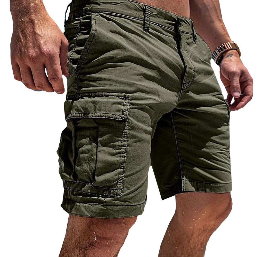 Cargo Shorts with Flap Pockets for Men