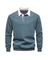 Polo Collar Long Sleeve Sweatshirt for Men