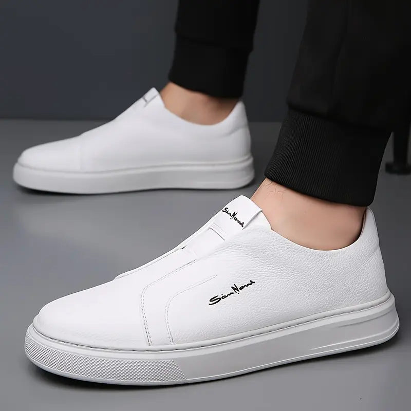 Leather Slip-On Trainers for Women