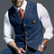 Double-Breasted Slim Fit Waistcoat for Men