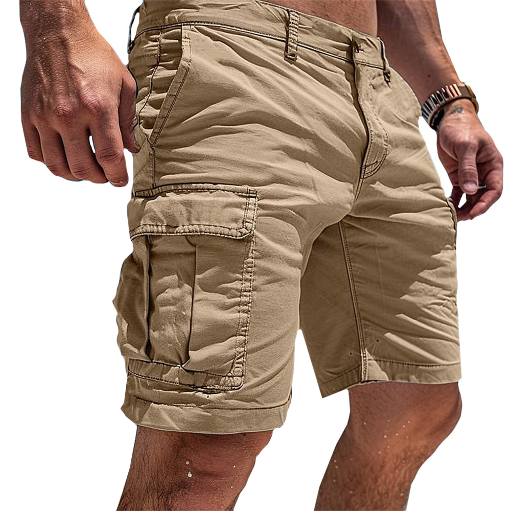 Cargo Shorts with Flap Pockets for Men