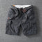 Cotton Cargo Shorts with Belt Loops for Men