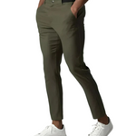 Straight Leg Stretch Chino Trousers for Men