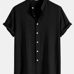 Short Sleeve Stand Collar Set for Men