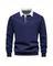 Polo Collar Long Sleeve Sweatshirt for Men