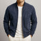 Suede Zip-Up Bomber Jacket for Men
