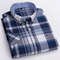 Button-Down Pinstripe Short Sleeve Shirt for Men