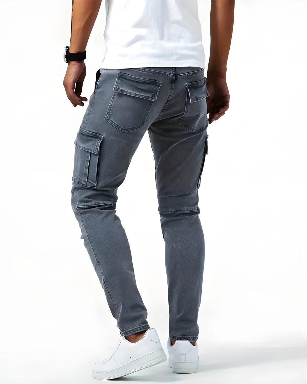 Slim Fit Cargo Trousers for Men