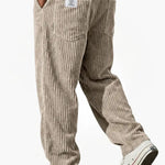 Straight Leg Corduroy Trousers for Men