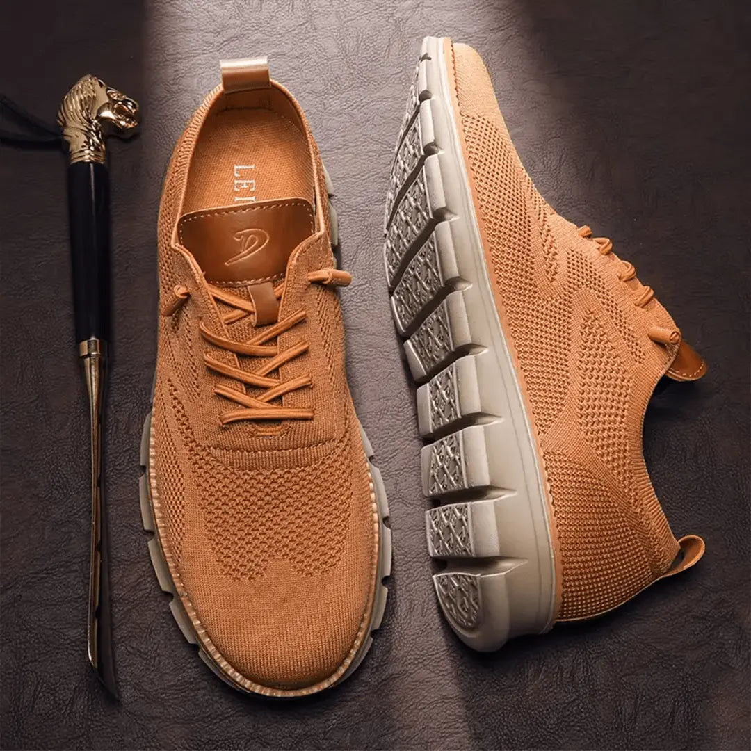 Knit Lace-Up Sneakers for Men