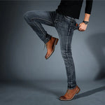 Straight Leg Stretch Jeans for Men