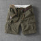 Cotton Cargo Shorts with Belt Loops for Men