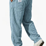 Straight Leg Corduroy Trousers for Men