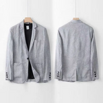 Linen Notch Lapel Suit Set for Men