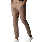Straight Leg Stretch Chino Trousers for Men