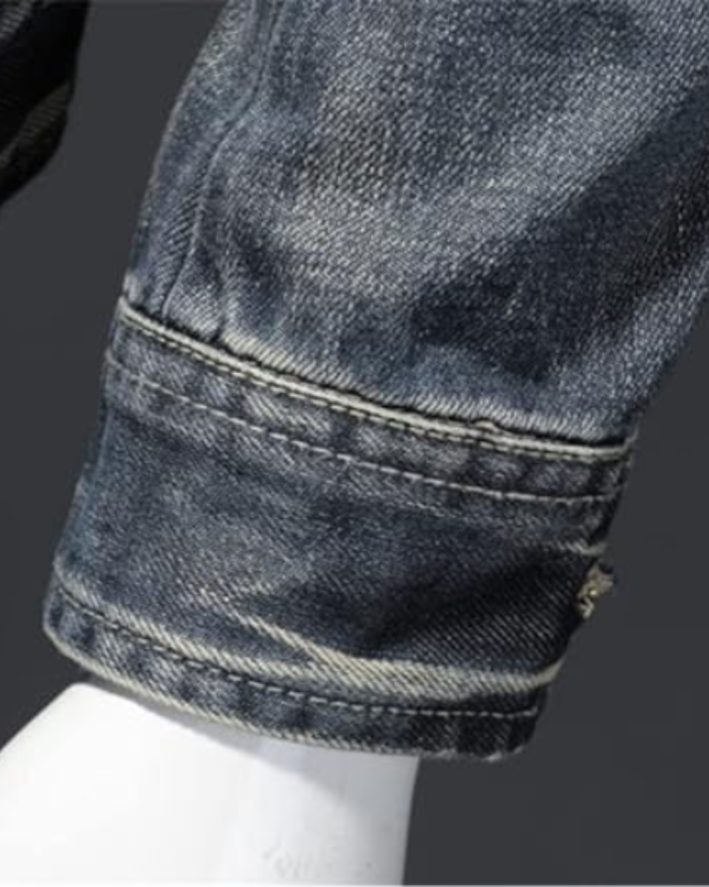 Zip-Up Denim Jacket for Men