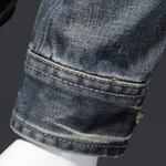 Zip-Up Denim Jacket for Men