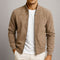 Suede Zip-Up Bomber Jacket for Men