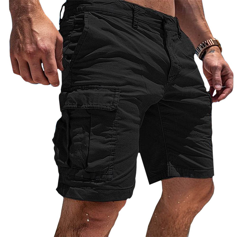 Cargo Shorts with Flap Pockets for Men